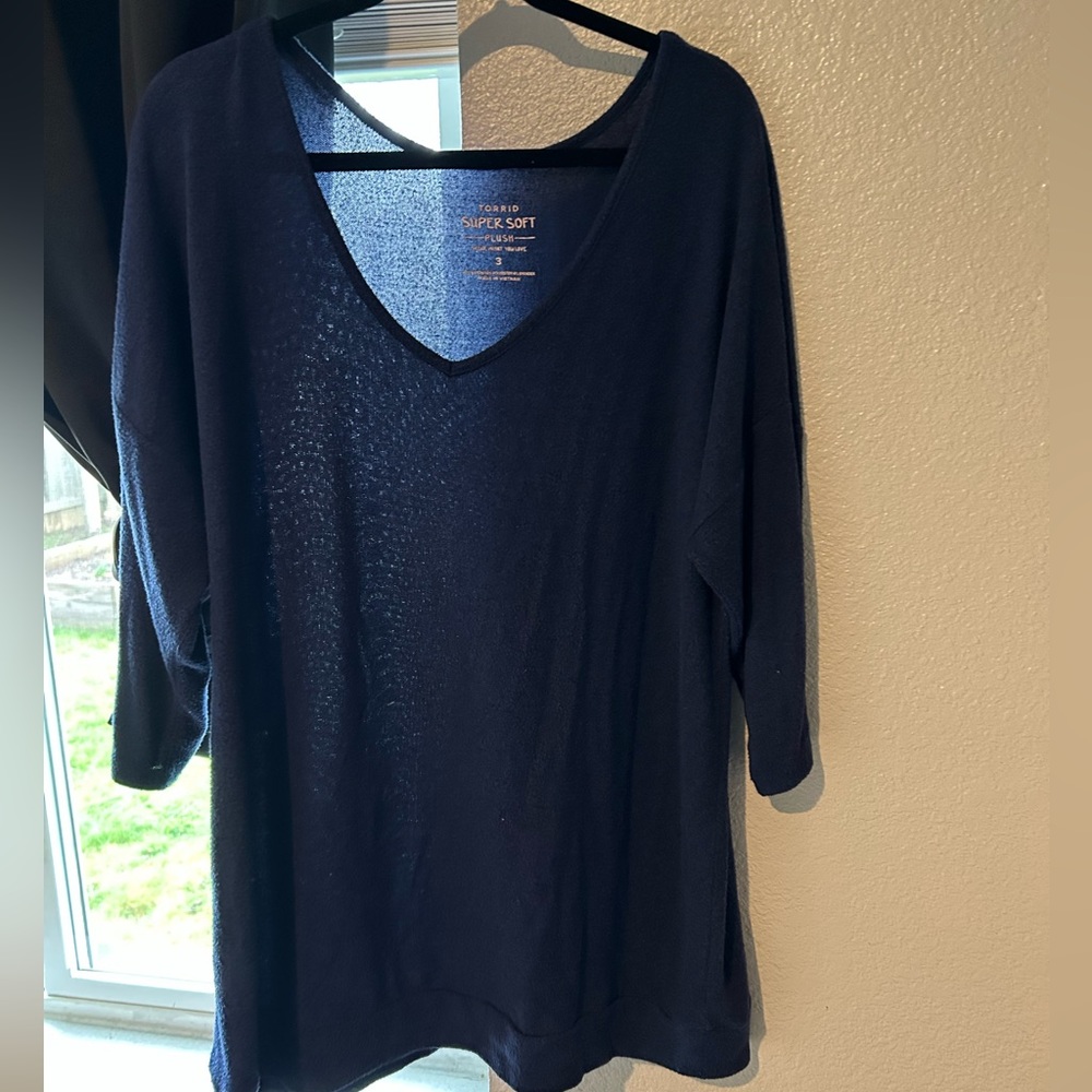 Torrid blue tunic